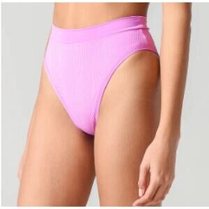 L*Space Frenchi Bikini Bottom Bitsy Cut Size XS Rosebud Pink NWOT